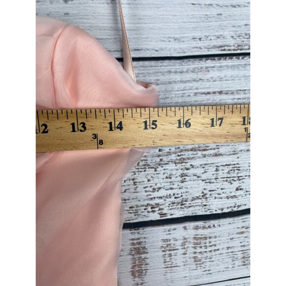 ANGEL BIBA Annalyn Strapless Mini Dress Pink NEW Floral Lace Fairy Princess S - Picture 9 of 13